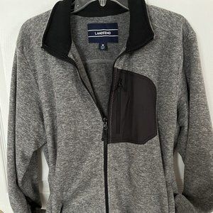 Lands’End fleece jacket mens Medium Thermacheck 200
